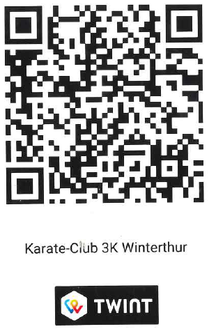 TWINT-QR-Code für den Jahresbeitrag des Karate-Club 3K