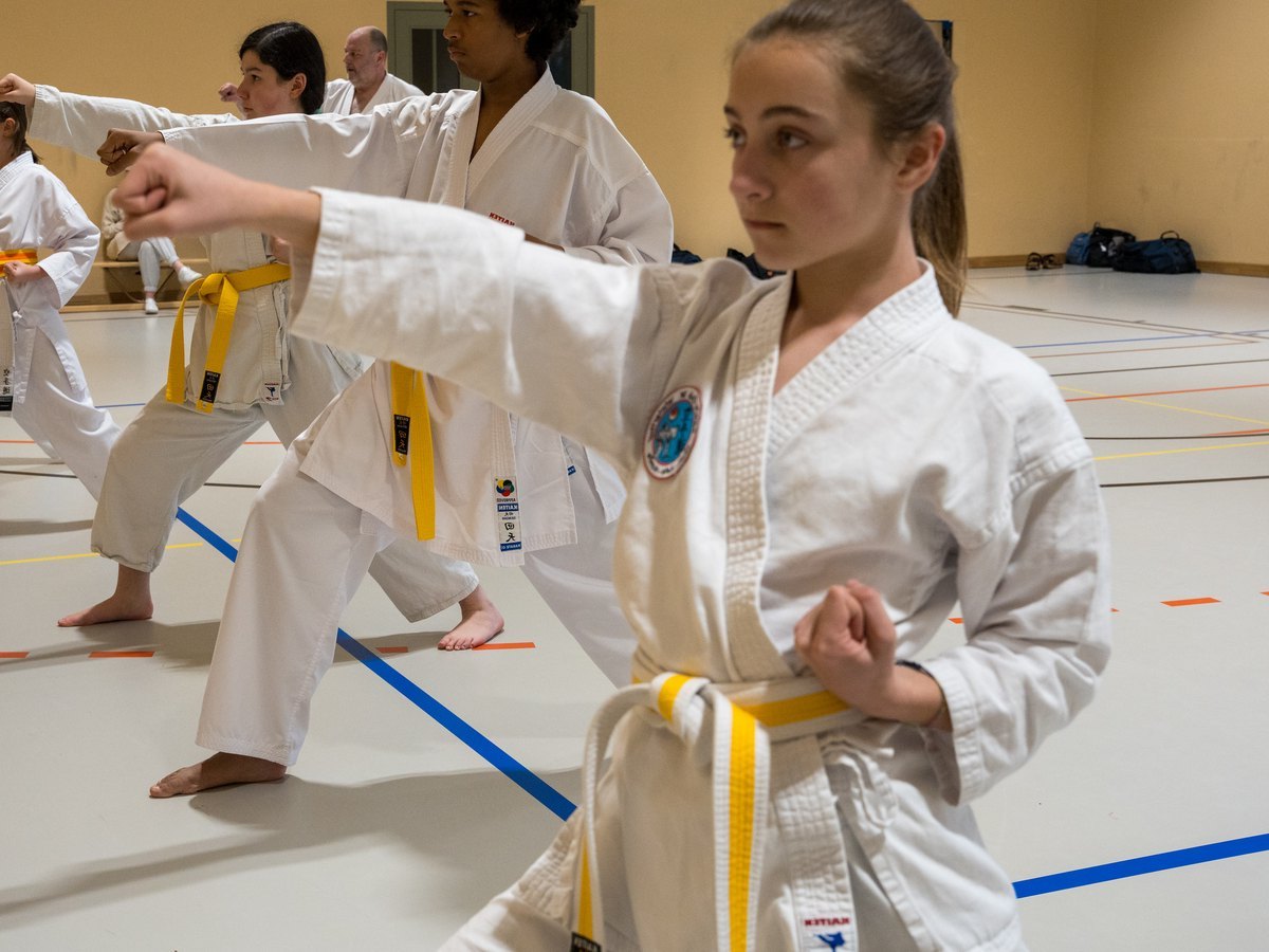 Techniktraining im Karate-Club 3K